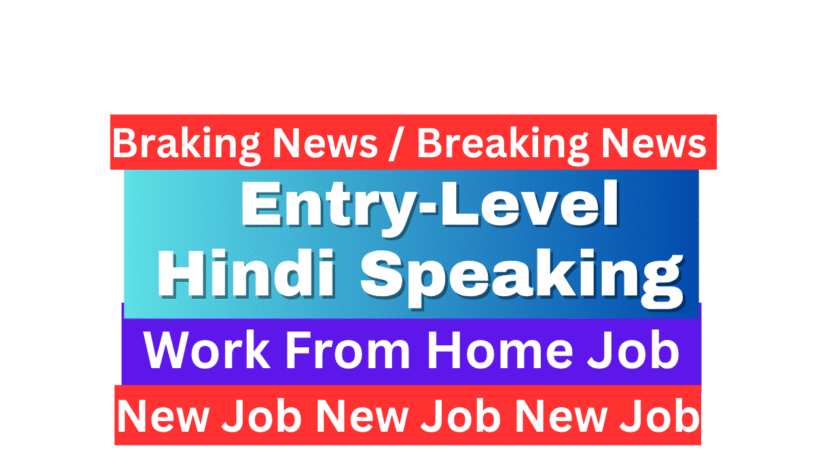 Entry-Level Remote Executive (Work From Home – Hindi Speaking)