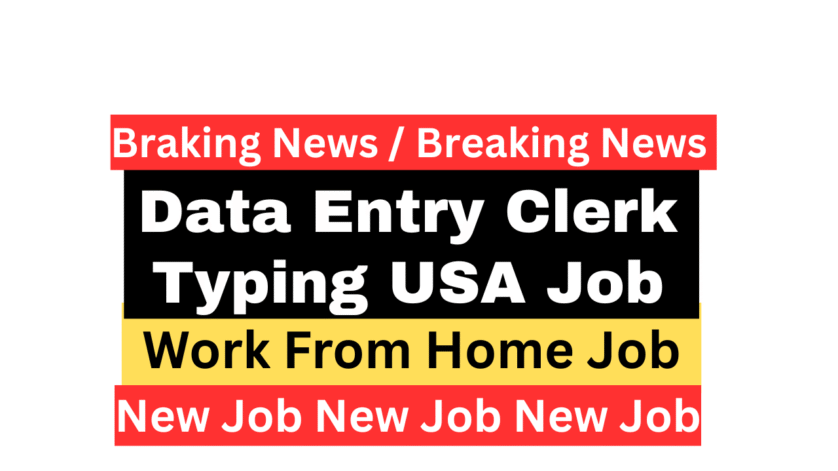 Data Entry Clerk - Typing Job USA