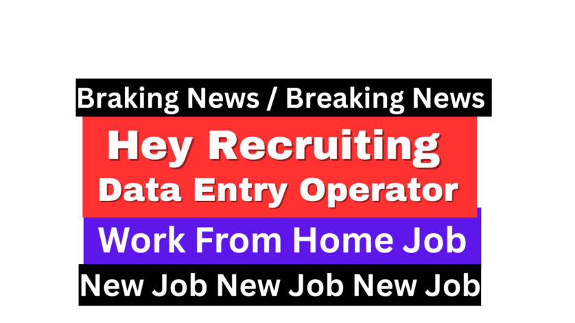 Data Entry Operator Remote Job