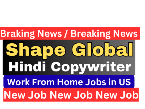 Shape Global Freelance Hindi Creative Copywriter working remotely on a laptop, transcreating and editing content for global entertainment brands