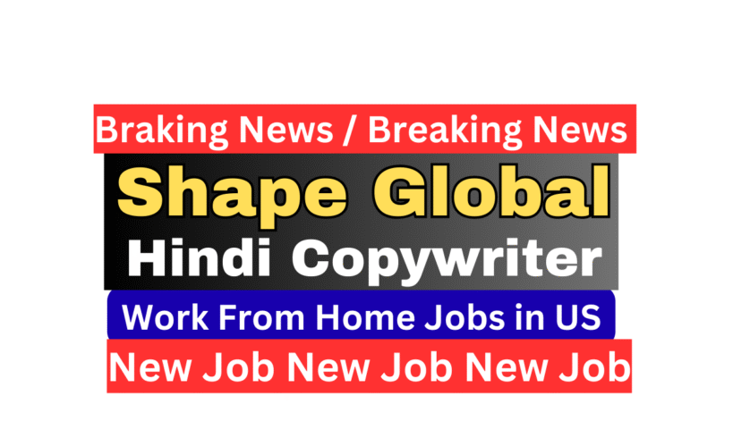 Shape Global Freelance Hindi Creative Copywriter working remotely on a laptop, transcreating and editing content for global entertainment brands