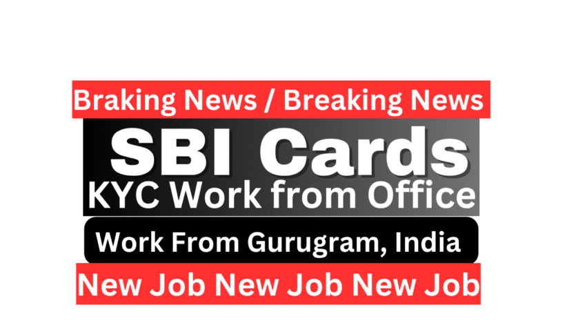 SBI Bank Credit Card KYC Job 2025 SBI एसबीआई कार्ड में Associate - Pre-Decisioning की नौकरी के लिए युवा पेशेवर क्रेडिट कार्ड एप्लीकेशन प्रोसेसिंग का काम करते हुए