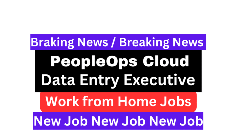 PeopleOps Cloud Data Entry Executive Job 2025