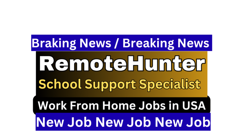 School Support Specialist working remotely from home on laptop, managing EdTech software support for US schools