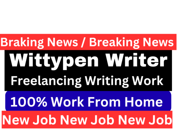 एक फ्रीलांस कंटेंट राइटर Wittypen प्लेटफॉर्म के लिए घर से ब्लॉग और आर्टिकल्स लिखते हुए