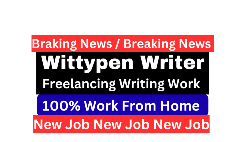 एक फ्रीलांस कंटेंट राइटर Wittypen प्लेटफॉर्म के लिए घर से ब्लॉग और आर्टिकल्स लिखते हुए