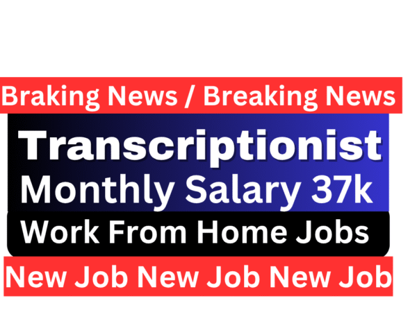 A remote financial transcriptionist editing AI-generated transcripts on a laptop from their home office for Remoat Teams