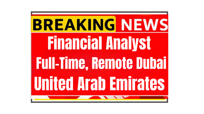 Financial Analyst reviewing financial reports with Dubai Burj Khalifa skyline in background for relocation job opportunity at Hyphen Connect UAE