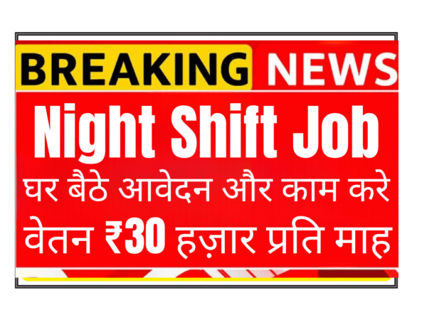 Call Center Representative working night shift remotely from India, handling customer calls with headset in professional home office setup during night hours.