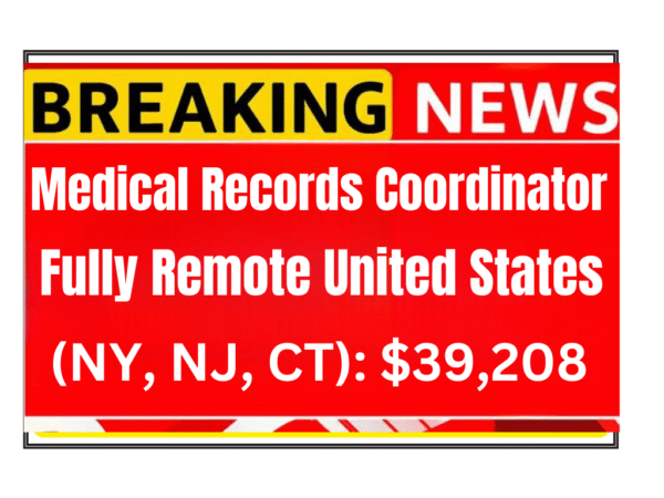 Medical Records Coordinator Remote Job USA | Healthcare Data Entry Work From Home | Electronic Health Records Career