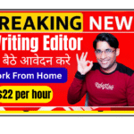 Travel Writing Editor working remotely from India training AI chatbots with Hindi and English language evaluation on dual monitors