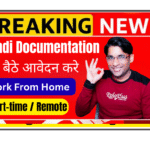 Hindi Documentation Advisor evaluating AI-generated Hindi content on laptop screen for language quality and accuracy