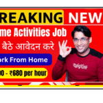 Person recording household chores with phone on headband for robotics training project at clean home kitchen