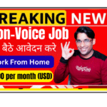 Virtual Assistant working at home office organizing documents and data on Google Workspace for remote non-voice role