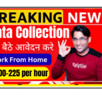 Person recording video with phone mount at home for AI training data collection project