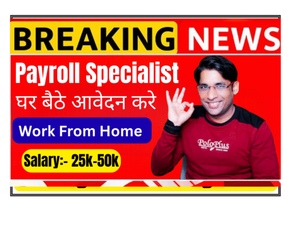 Payroll Specialist working on computer with payroll software calculating salaries and tax deductions at modern office desk