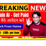 AI trainer working remotely on laptop reviewing coding writing finance and medical projects for hourly pay India