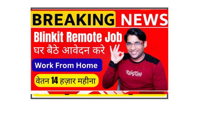 Customer care executive working from home on laptop with headset handling Blinkit voice calls for delivery partners India