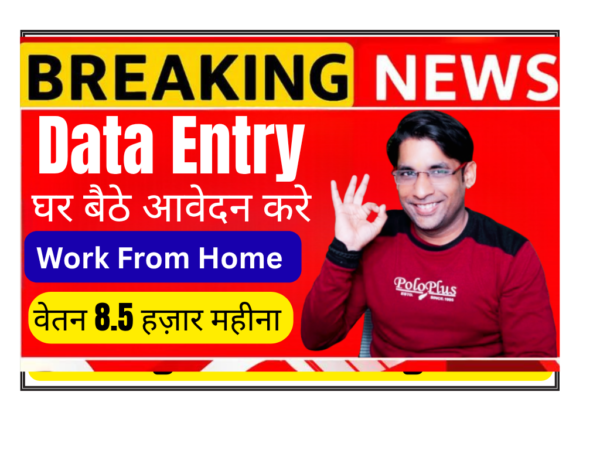 Data Entry Work From Home Job 2026, Part time data entry job application filling from home on laptop for Knowfinity Academy India