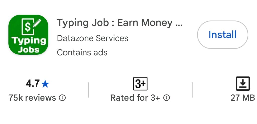 Typing Job app earn money online India. DataZone Services typing work from home. Captcha solving data entry jobs. Download typing job app for Android