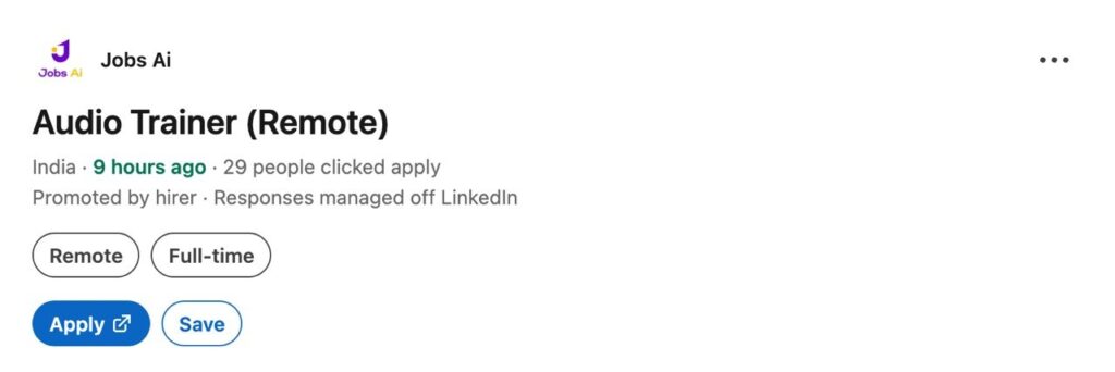 Apply now for Remote Audio Trainer. Competitive salary $10 to $50 per hour. Start your career in AI voice training. Flexible hours.