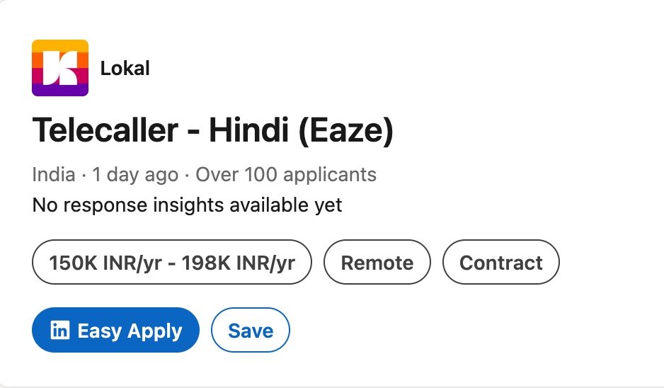 Lokal and Eaze Company Overview - Indian Emotional Wellness Platform Telecaller Jobs Y Combinator Backed Startup
