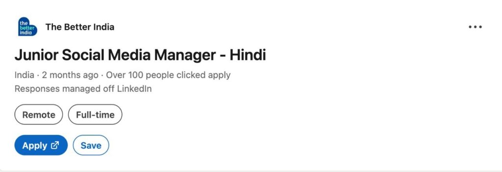 Remote job opportunity at The Better India offering career growth and the chance to build engaged communities through positive storytelling.