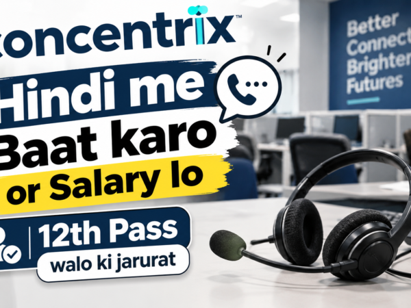 Concentrix Customer Care Executive job Indore Gurugram Jaipur, call center agent with headset handling inbound customer support calls
