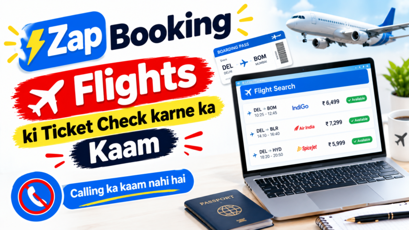 Domestic Ticketing Professional Job at Zap Booking 2026