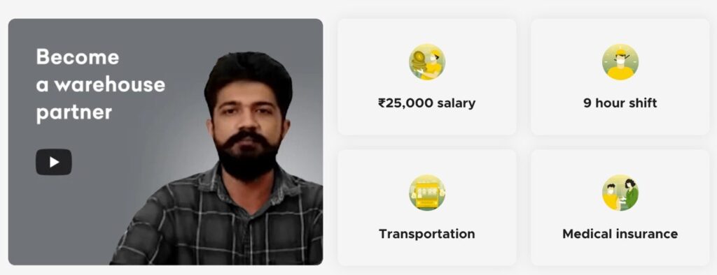 Blinkit Warehouse Partner 10th Pass Job 2026